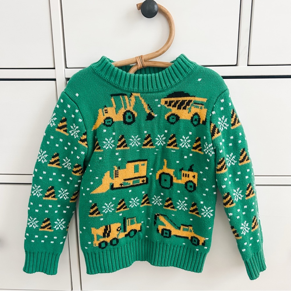 Rocksic Green and Yellow Knit Sweater